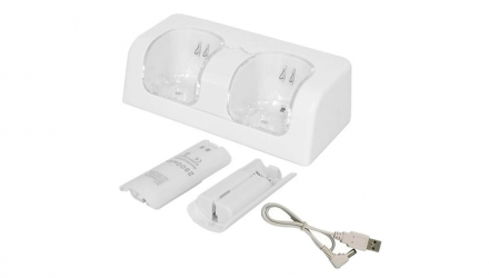 Зарядное Устройство RMC Wii Dual-Seat Charger + 2 Аккумуляторы White 0.5m Новый - Retromagaz, image 1