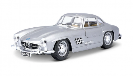 Машинка Bburago 1954 Mercedes-Benz 300 SL 1:24 Silver - Retromagaz, image 2