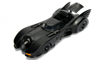 Машинка Jada Batman (1989) Бетмобіль з Фігуркою Бетмена 1:24 Black - Retromagaz, image 3