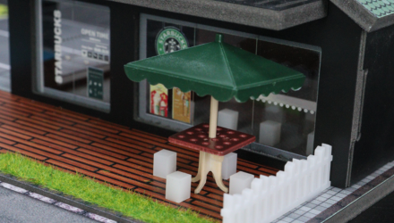 Діорама G-Fans Cafe Starbucks Кав'ярня з Підсвіткою 1:64 - Retromagaz, image 8