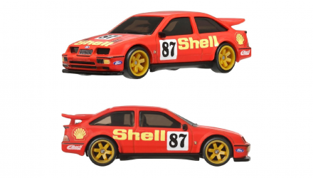 Машинка Premium Hot Wheels 2шт '87 Ford Sierra Cosworth / '93 Escort RS 2-Packs 1:64 HRR73 Red - Retromagaz, image 1