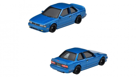 Машинка Premium Hot Wheels 4шт Nissan Sentra / Honda Civic EG / Toyota Celica / Fleet Street Japanese Tuners Diorama 1:64 HCR53 Blue - Retromagaz, image 3