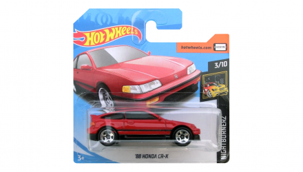 Машинка Базовая Hot Wheels '88 Honda CR-X Nightburnerz 1:64 FYB70 Red - Retromagaz, image 1