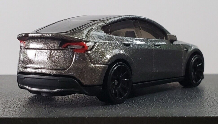 Машинка Базовая Hot Wheels Tesla Model Y Green Speed 1:64 HKK20 Metallic Silver - Retromagaz, image 2