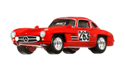 Машинка Premium Hot Wheels Mercedes-Benz 300 SL Jay Leno's Garage 1:64 HCK07 Red - Retromagaz, image 2