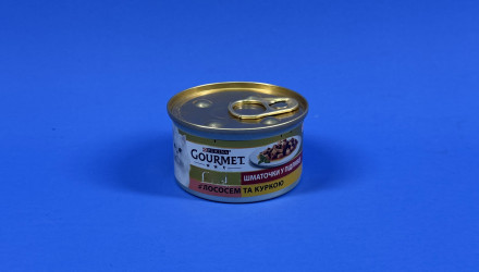 Вологий Корм для Котів Gourmet Gold Лосось та Курка 85g - Retromagaz, image 1