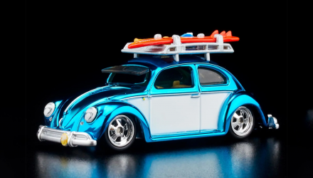 Машинка Premium Hot Wheels “Kawa-Bug-A” ‘49 VW Beetle Red Line Club RLC 1:64 HGK76 Blue - Retromagaz, image 1