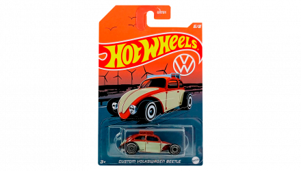 Тематическая Машинка Hot Wheels Custom Volkswagen Beetle Volkswagen 1:64 HDH45 Brown - Retromagaz, image 1