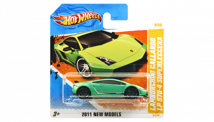 Машинка Базова Hot Wheels Lamborghini Gallardo LP 570-4 Superleggera 2011 New Models 1:64 T9679 Green - Retromagaz, image 1