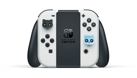 Накладки на Стики RMC 4шт Cat Nintendo Switch White Pink Grey Blue - Retromagaz, image 2