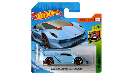 Машинка Базовая Hot Wheels Lamborghini Sesto Elemento Exotics 1:64 GHC35 Light Blue - Retromagaz, image 1