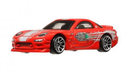 Тематична Машинка Hot Wheels 1995 Mazda RX-7 Dominic Toretto Fast & Furious 1:64 HNR88/HRW46 Red - Retromagaz, image 1