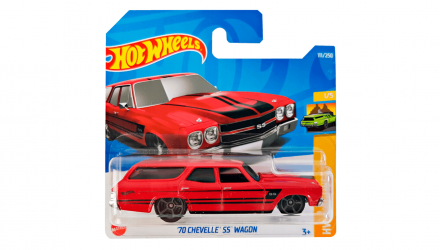 Машинка Базова Hot Wheels '70 Chevelle SS Wagon Wagons 1:64 HCX23 Red - Retromagaz, image 1