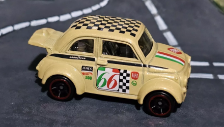 Машинка Базовая Hot Wheels '60s Fiat 500D Modificado Compact Kings 1:64 HTC20 Yellow - Retromagaz, image 3