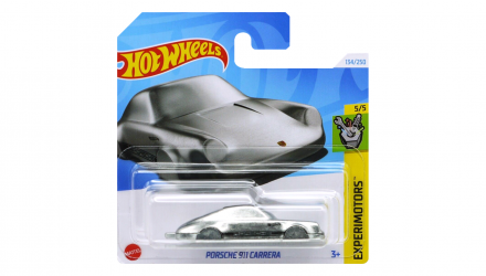 Машинка Базовая Hot Wheels Porsche 911 Carrera Keychain Experimotors 1:64 HRY64 Silver - Retromagaz, image 1