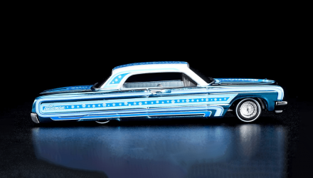 Машинка Premium Hot Wheels '64 Impala Snowman Red Line Club RLC 1:64 GXJ23 Blue - Retromagaz, image 1