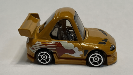 Машинка Базовая Hot Wheels Fast & Furious '94 Toyota Supra Tooned 1:64 HTF27 Gold - Retromagaz, image 2