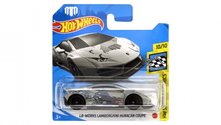 Машинка Базова Hot Wheels LB-Works Lamborghini Huracan Coupe Mad Mike Speed Graphics 1:64 GRX61 Grey - Retromagaz, image 1