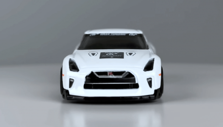 Тематическая Машинка Hot Wheels '17 Nissan GT-R (R35) Gran Turismo 1:64 HRV64 White - Retromagaz, image 4