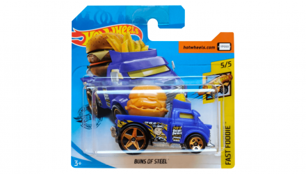 Машинка Базова Hot Wheels Buns Of Steel Treasure Hunts Fast Foodie 1:64 GHD71 Purple - Retromagaz, image 1