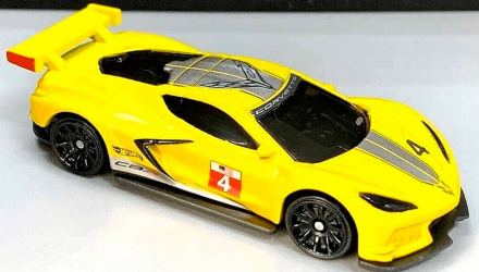 Машинка Базовая Hot Wheels Corvette C8.R Race Day 1:64 GRX31 Yellow - Retromagaz, image 2