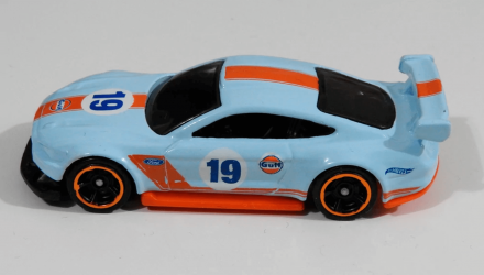 Машинка Базовая Hot Wheels Custom '18 Ford Mustang GT Gulf Muscle Mania 1:64 FYB67 Light Blue - Retromagaz, image 3