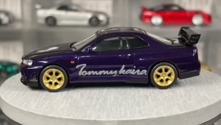 Машинка Premium MINI GT Nissan Skyline GT-R (R34) Tommykaira R-z 1:64 Purple - Retromagaz, image 4