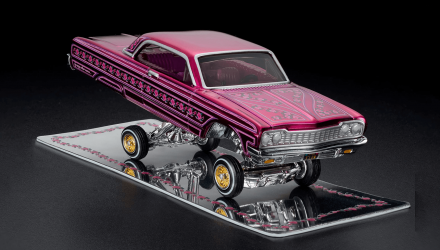 Машинка Premium Hot Wheels '64 Impala Red Line Club RLC 1:64 GLH86 Pink - Retromagaz, image 4