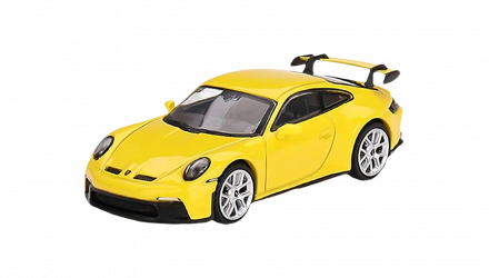 Машинка Premium MINI GT Porsche 911 (992) GT3 1:64 Yellow - Retromagaz, image 1