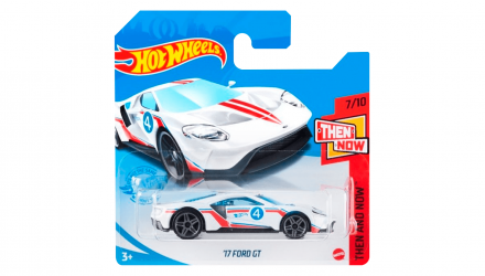 Машинка Базова Hot Wheels '17 Ford GT Then and Now 1:64 GTB38 White - Retromagaz, image 1