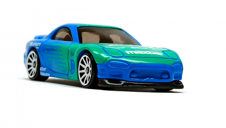 Машинка Базовая Hot Wheels '95 Mazda RX-7 Fast & Furious Drift 1:64 HCV86 Blue - Retromagaz, image 4