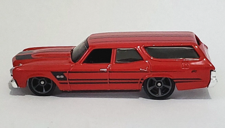 Машинка Базова Hot Wheels '70 Chevelle SS Wagon Wagons 1:64 HCX23 Red - Retromagaz, image 4