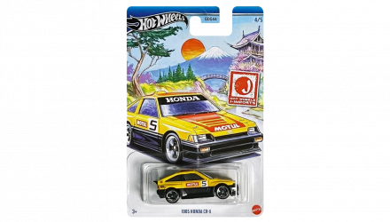 Тематическая Машинка Hot Wheels 1985 Honda CR-X J-Imports 1:64 HWR57/HRT03 Yellow - Retromagaz, image 1