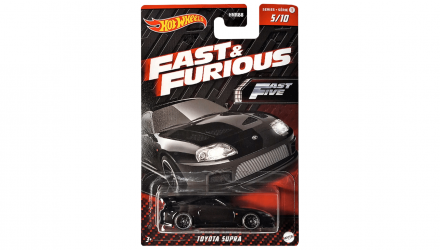 Тематична Машинка Hot Wheels Toyota Supra Fast & Furious 1:64 HNR95 Black - Retromagaz, image 1