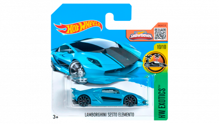 Машинка Базовая Hot Wheels Lamborghini Sesto Elemento Exotics 1:64 DHR02 Blue - Retromagaz, image 1