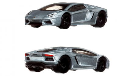 Машинка Premium Hot Wheels 2шт Lamborghini Aventador Coupe / Huracan LP 610-4 2-Packs 1:64 HFF32 Grey - Retromagaz, image 2