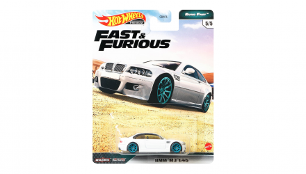 Машинка Premium Hot Wheels BMW M3 E46 Fast & Furious 1:64 GPK52 White - Retromagaz, image 1