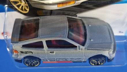 Машинка Базовая Hot Wheels '88 Honda CR-X J-Imports 1:64 HKJ17 Metallic Silver - Retromagaz, image 5