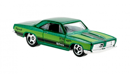 Машинка Базовая Hot Wheels '68 Plymouth Barracuda Formula S Muscle Mania 1:64 GTB47 Green - Retromagaz, image 2