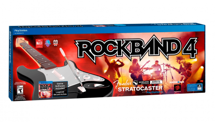 Гитара Беспроводной Harmonix PlayStation 4 Rock Band 4 Black White Б/У - Retromagaz, image 1