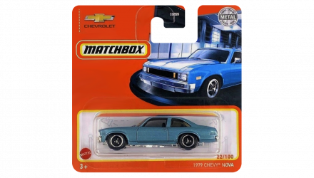 Машинка Велике Місто Matchbox 1979 Chevy Nova Showroom 1:64 GXM28 Blue - Retromagaz, image 1