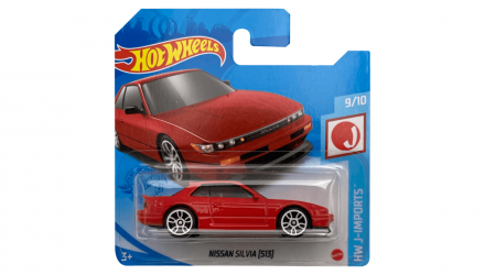 Машинка Базовая Hot Wheels Nissan Silvia (S13) J-Imports 1:64 GTB07 Red - Retromagaz, image 1