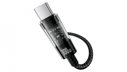 Кабель Baseus Gem Fast-Charging Data Cable Type-C 100W 2m Black (P10373002111-01) USB 3.0 - USB Type-C 2m - Retromagaz, image 2