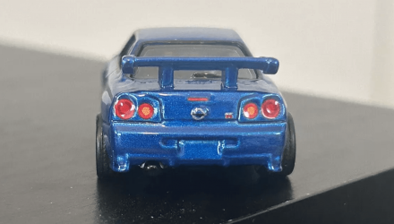 Машинка Premium Hot Wheels Nissan Skyline GT-R (R34) Fast & Furious Rep. Entertainment 1:64 DWJ88 Blue - Retromagaz, image 4