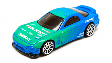 Машинка Базовая Hot Wheels '95 Mazda RX-7 Fast & Furious Drift 1:64 HCV86 Blue - Retromagaz, image 2