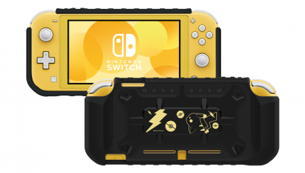 Чехол Силиконовый Nintendo Switch Lite Hybrid System Armor Pokemon Pikachu Black Новый - Retromagaz, image 2