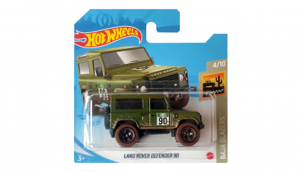 Машинка Базовая Hot Wheels Land Rover Defender 90 Baja Blazers 1:64 GRX66 Green - Retromagaz, image 1