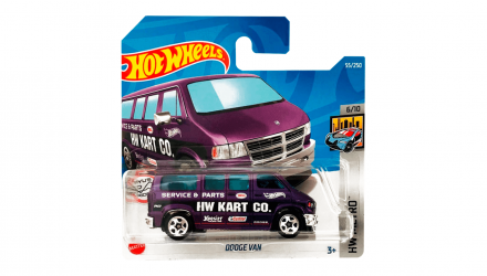 Машинка Базова Hot Wheels Dodge Van Metro 1:64 HCT63 Purple - Retromagaz, image 1