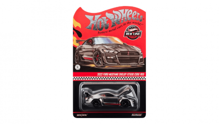 Машинка Premium Hot Wheels 2022 Ford Mustang Shelby GT500 Code Red Red Line Club RLC 1:64 HWF05 Silver - Retromagaz, image 1