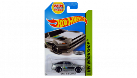 Машинка Базовая Hot Wheels Toyota AE-86 Corolla Zamac Workshop 1:64 BFG82 Silver - Retromagaz, image 1